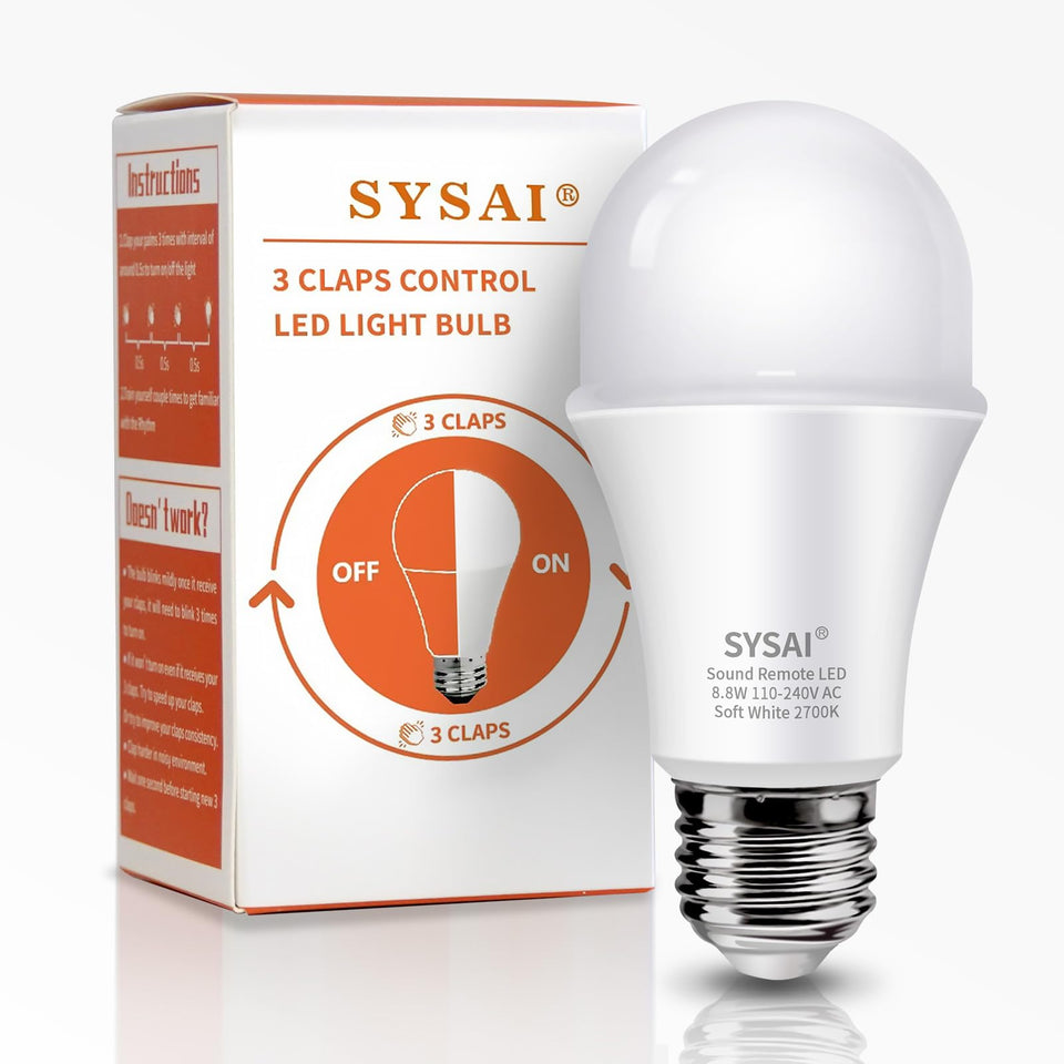 SYSAI 3 Claps Light clap-activation interface for quick on/off control.