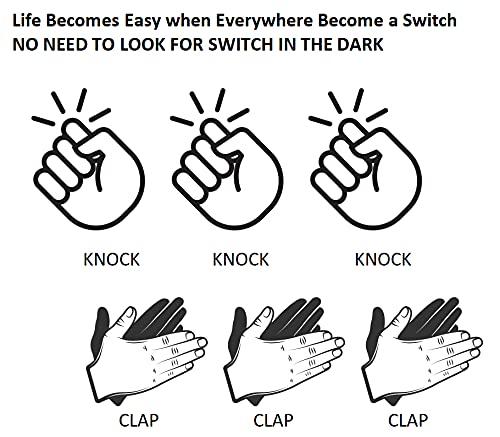 SYSAI regular LED bulb functioning normally when not clapped.