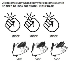 SYSAI regular LED bulb functioning normally when not clapped.
