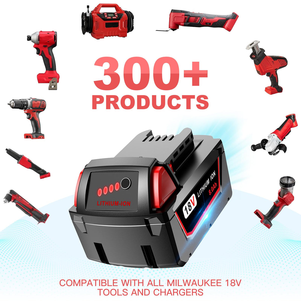 Syvenies Milwaukee 48-11-1860 compatibility for seamless tool use.