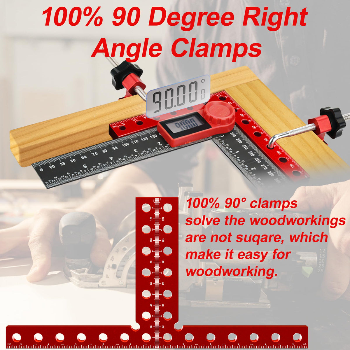 Syykttd 5-5 inch corner clamps assembly demonstrates quick setup and secure holding.