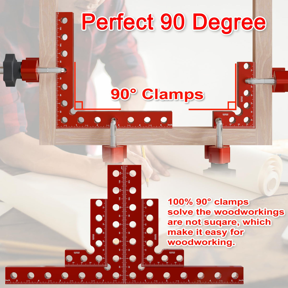 syykttd 90-degree clamps demonstrate inner and outer angle accuracy for frames