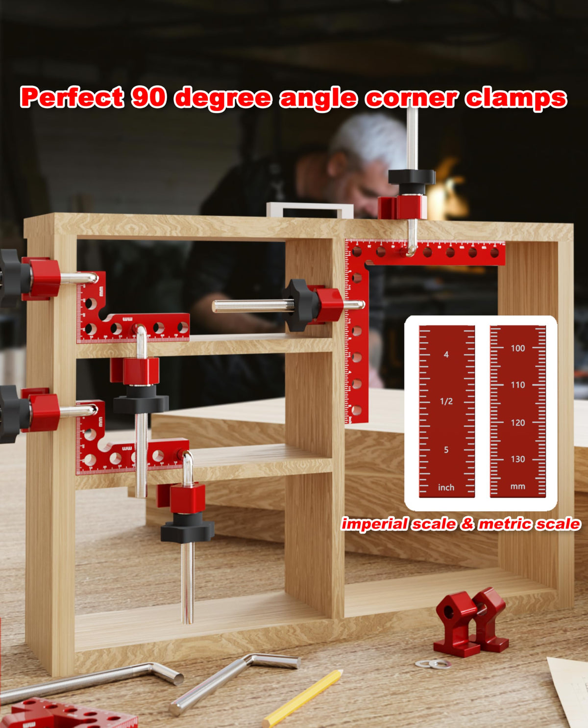 syykttd cnc-machined corner clamps feature chamfered edges to prevent scratches