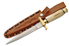 SZCO Renaissance dagger with stainless blade, top view highlighting durability and display quality