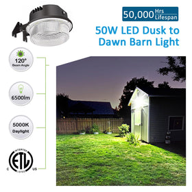 SZGMJIA LED barn light 7500lm brightly lights barns and parking areas