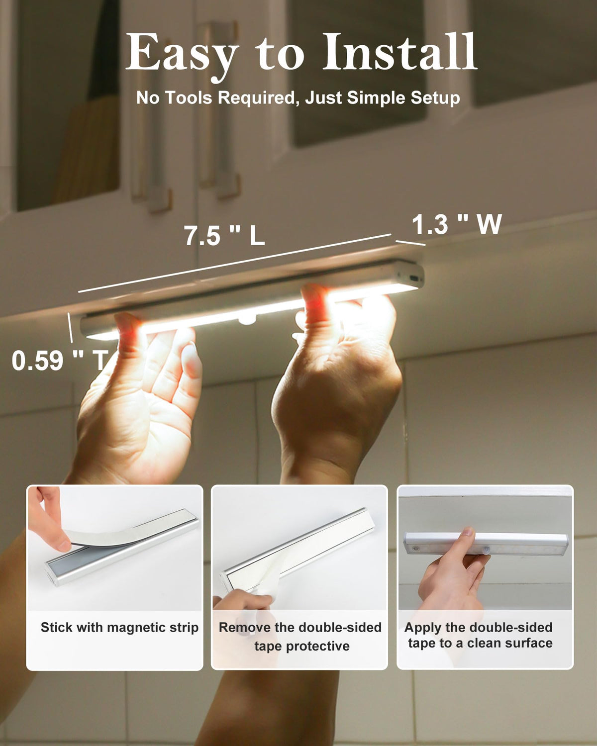 SZOKLED provides three color temperatures for task-focused lighting with ease.