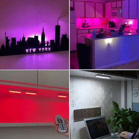 SZOKLED lighting suited for closets, pantries, shelves, and displays.