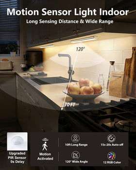 SZOKLED motion-sensor night light activates with motion for hands-free visibility.
