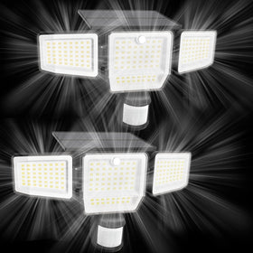 SZPOWER 6000LM solar light front view for bright outdoor illumination