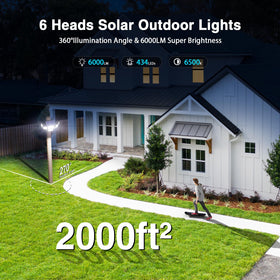 SZPOWER dual PIR motion sensors close-up showing quick night activation
