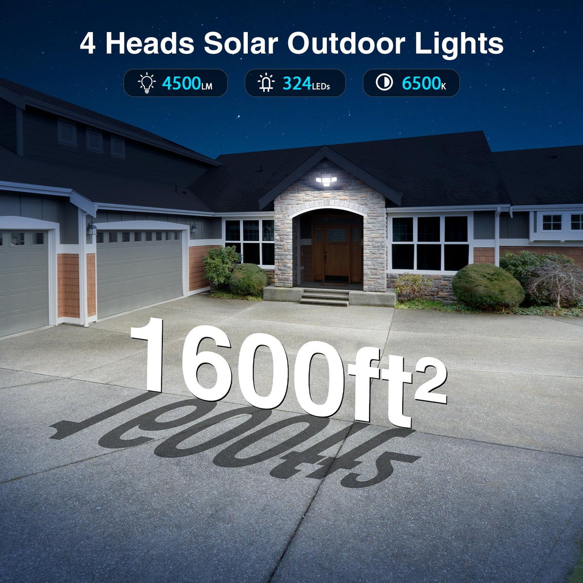 SZPOWER IP65 waterproof solar flood light withstands rain and snow