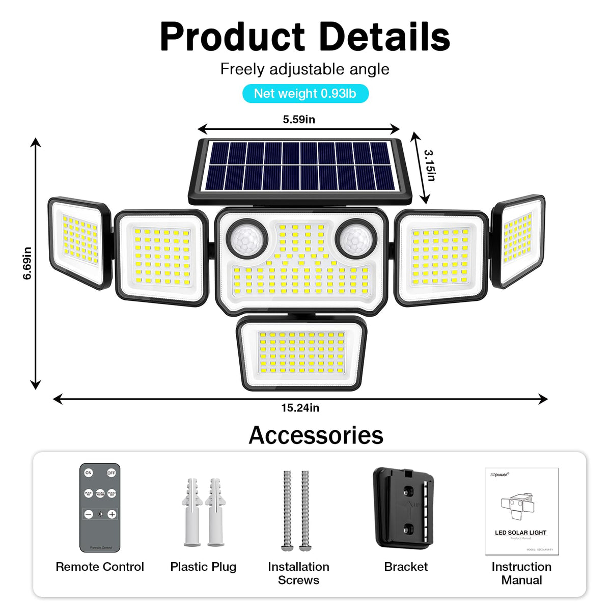 SZPOWER remote-control layout enables easy mode switching from a distance