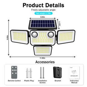 SZPOWER solar lights with remote control for easy brightness adjustments