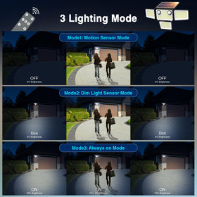 SZPOWER two-pack outdoor lights ideal for yards, garages, and patios