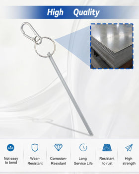 SZRKRLA two-piece key set with keyrings for easy replacement.