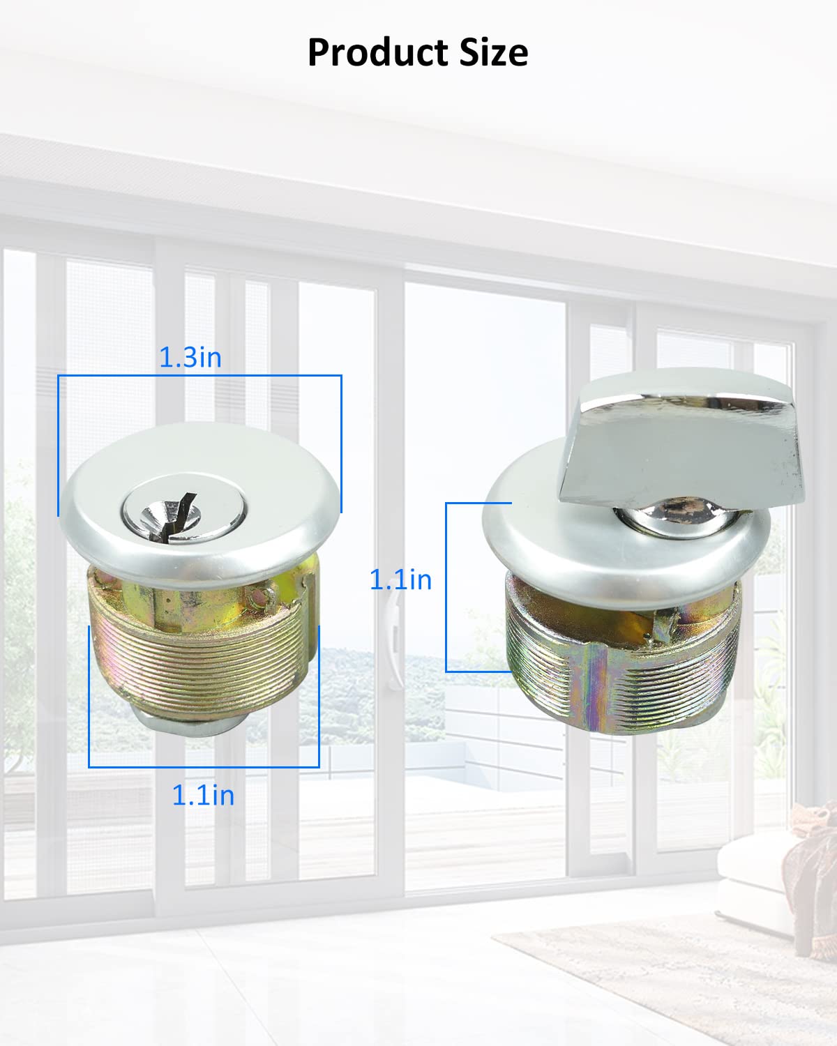 SZRKRLA zinc alloy lock body delivers durable construction for daily use.