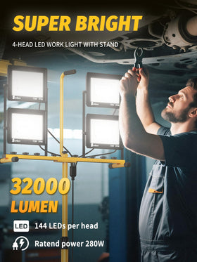 Szwbee adjustable color temperature range for comfortable work lighting (3000K-6000K).
