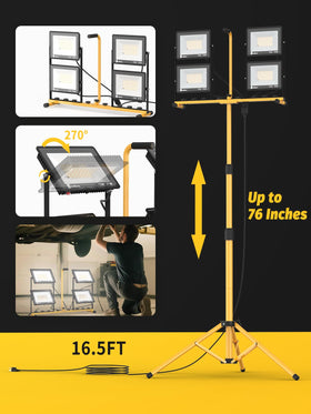 Szwbee IP66-rated light withstands rain and dust for harsh job-site conditions.