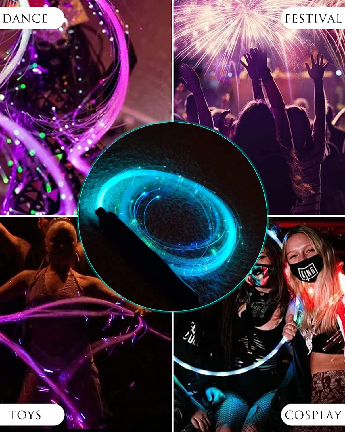 SZYICONG rainbow brightness adds dramatic effects to concerts and carnivals.