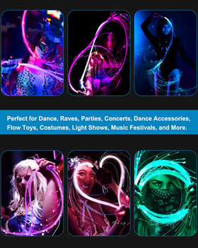 SZYICONG USB-rechargeable whip provides hours of glow for parties and events.