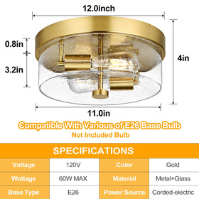 Szzgco 36-month warranty badge on farmhouse light fixture