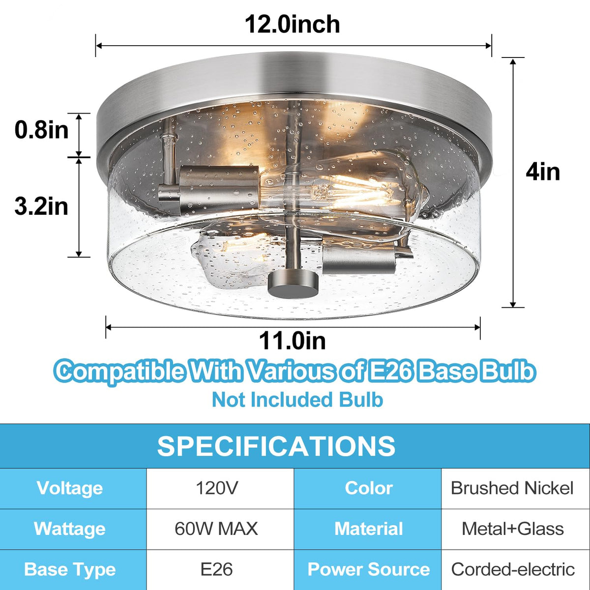 Szzgco 36 month warranty flush mount ceiling light offers peace of mind
