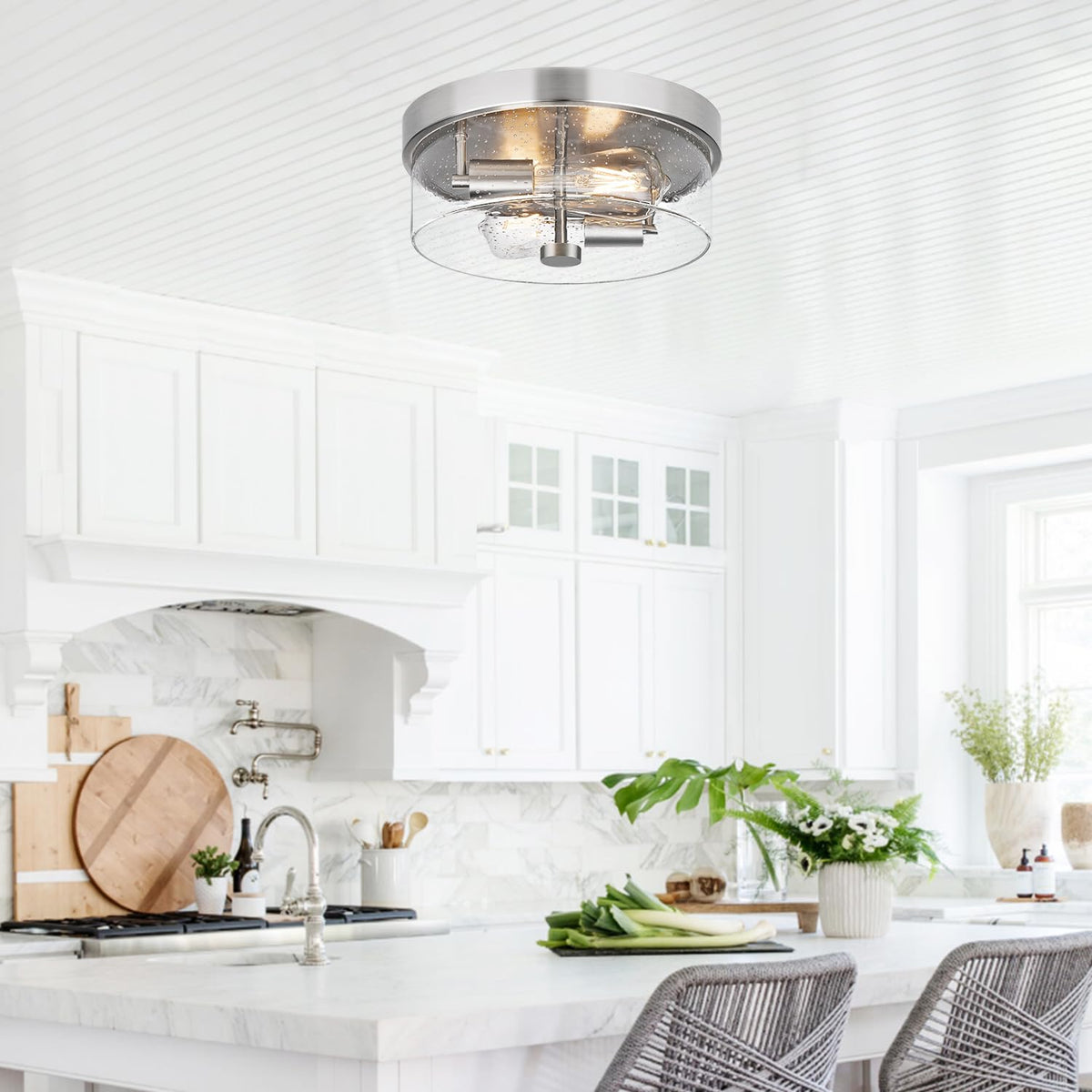 Szzgco explosion proof glass shade flush mount combines safety with refined style