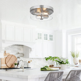 Szzgco explosion proof glass shade flush mount combines safety with refined style