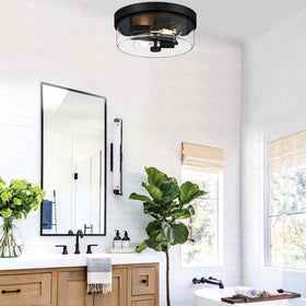 szzgco flush mount delivers bright ambient glow for entryways and living areas.