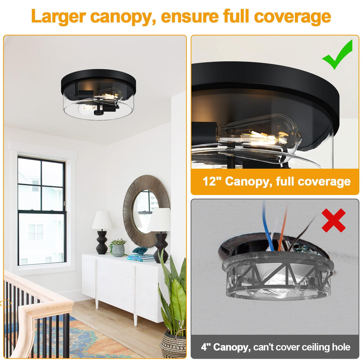 szzgco ceiling light ideal for kitchen and entryways with clean lines.
