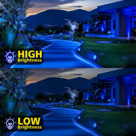 T-SUN blue solar spotlight wall-mount option for flexible placement.