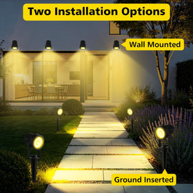 T-SUN IP65 outdoor durability resists rain and dust for year-round use.