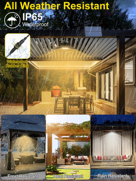 T-SUN IP65 waterproof solar pendant lights endure harsh weather