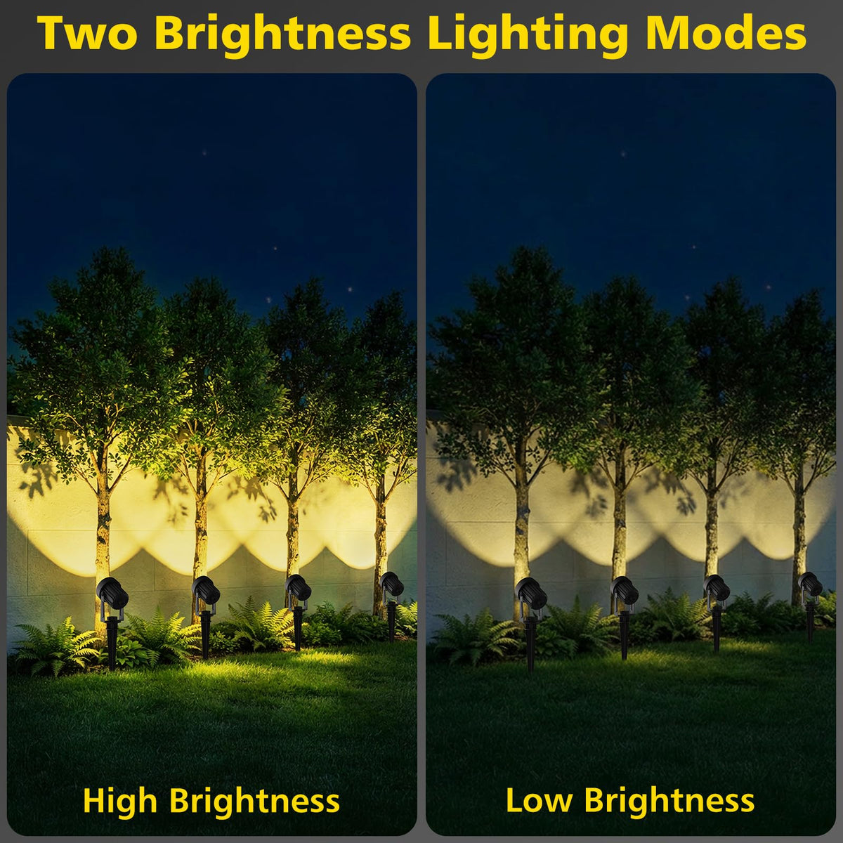 T-SUN warm white 3000K glow enhances outdoor spaces with inviting illumination.