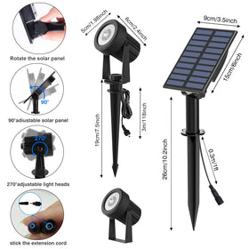 T-SUNUS easy mounting options for wall or stake installation.