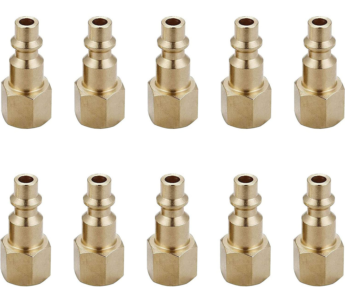 T TANYA HARDWARE air fittings 1-4 inch brass female coupler for secure connections.