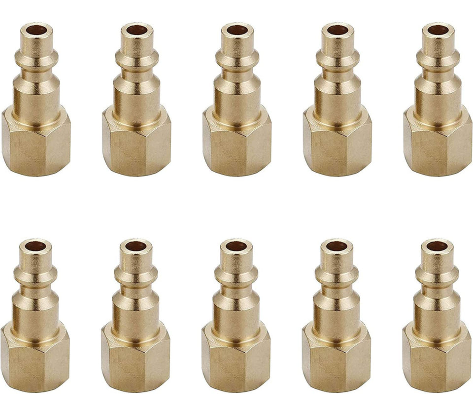 T TANYA HARDWARE air fittings 1-4 inch brass female coupler for secure connections.