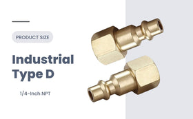 T TANYA HARDWARE Type D 1/4 inch fittings for compressors and tools.