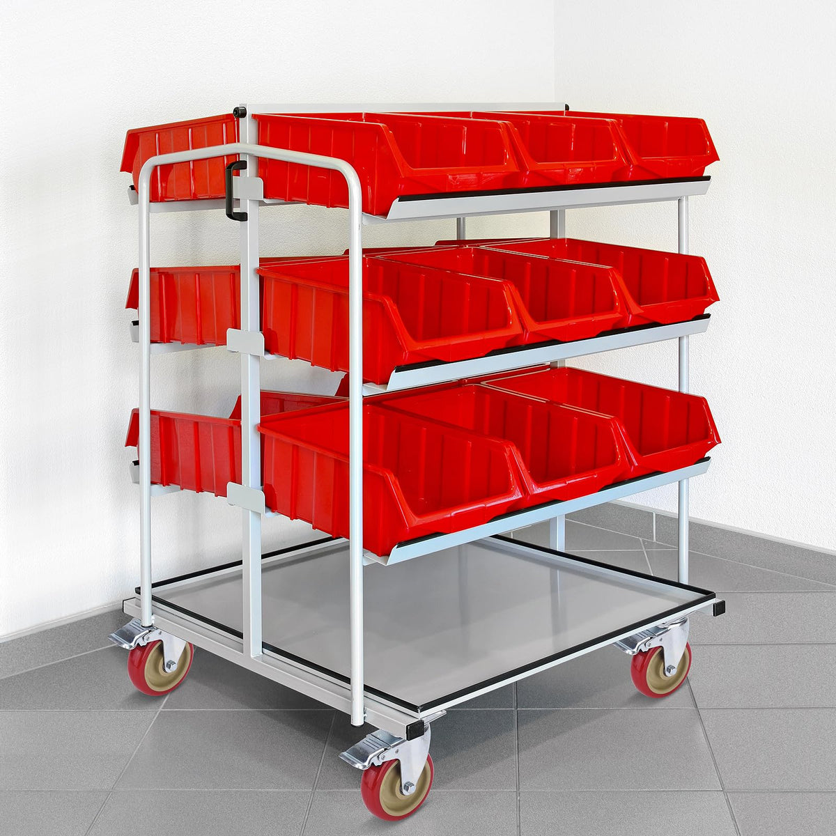 TABKEER four-pack caster set upgrades mobility for beds, tables, and carts.