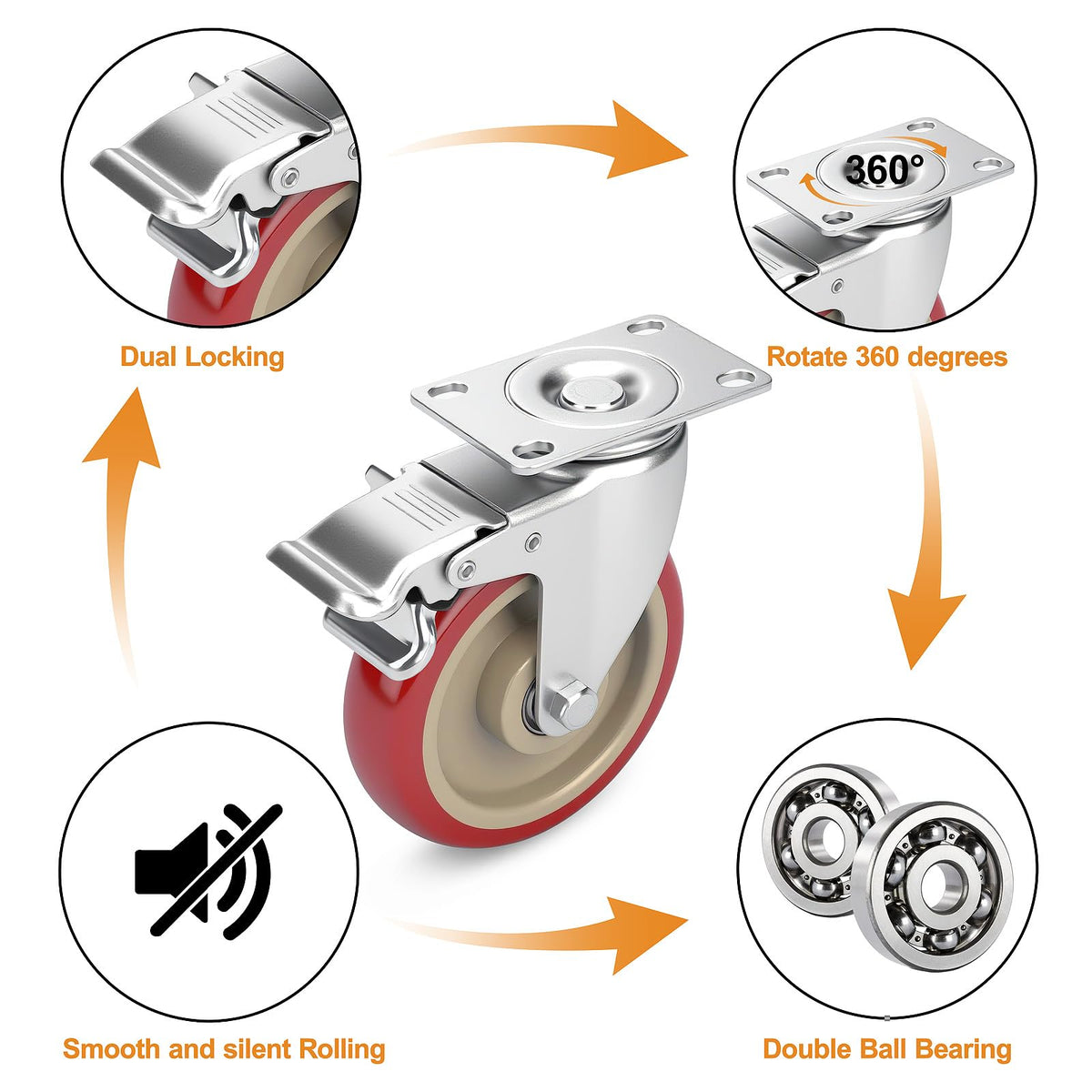 TABKEER heavy-duty caster frame supports rugged workshop tasks.