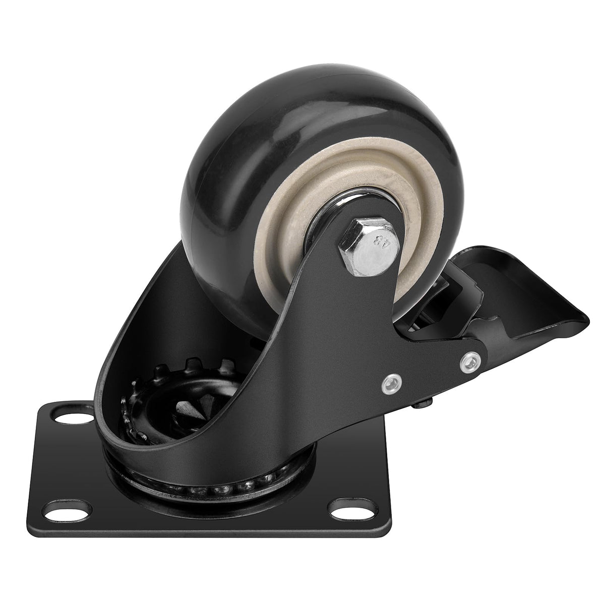 TABKEER set of four locking casters ready for instant setup.