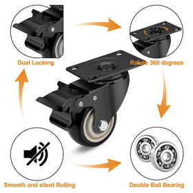 TABKEER polyurethane wheel delivers quiet, wear-resistant rolling.