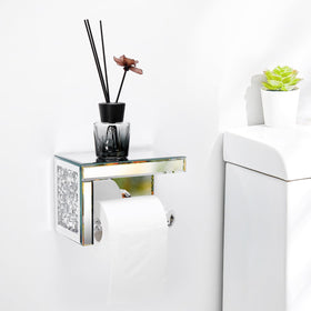 TACIDON glamorous diamond accent detail elevates bathroom decor.