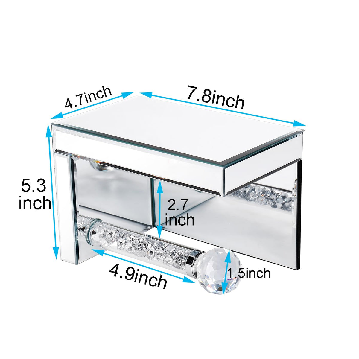 TACIDON silver modern toilet paper holder blends function with sleek style.