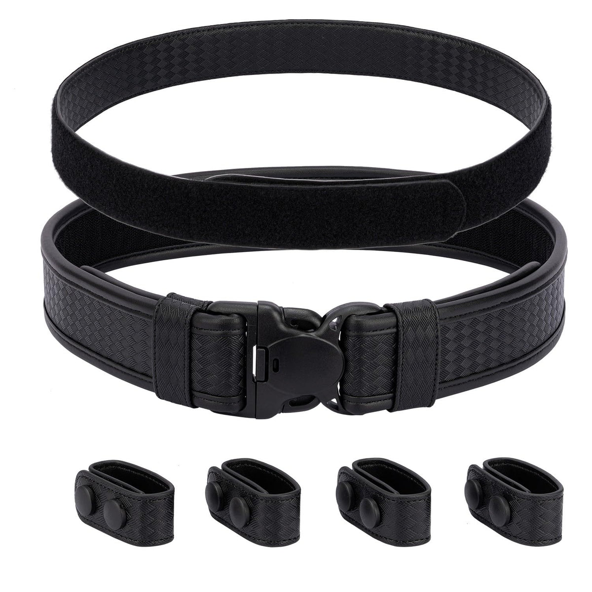 TACNEX outer view of basket weave duty belt, durable for daily duty