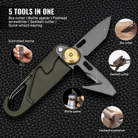 TACRAY Vinto bottle opener integrated for on-the-go refreshment and effortless cap removal.