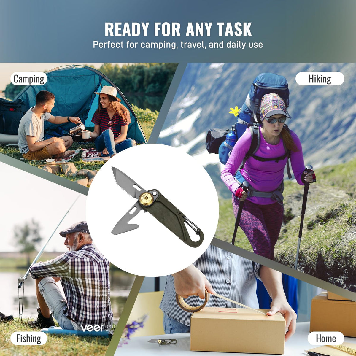TACRAY Vinto secure button lock for safe one-handed operation and peace of mind.