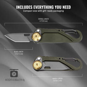 TACRAY Vinto ultra-lightweight design reduces carry burden while staying within reach.