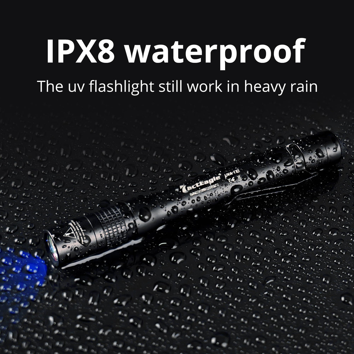 TactEagle UV Light Pen over 10,000 hours LED lifespan