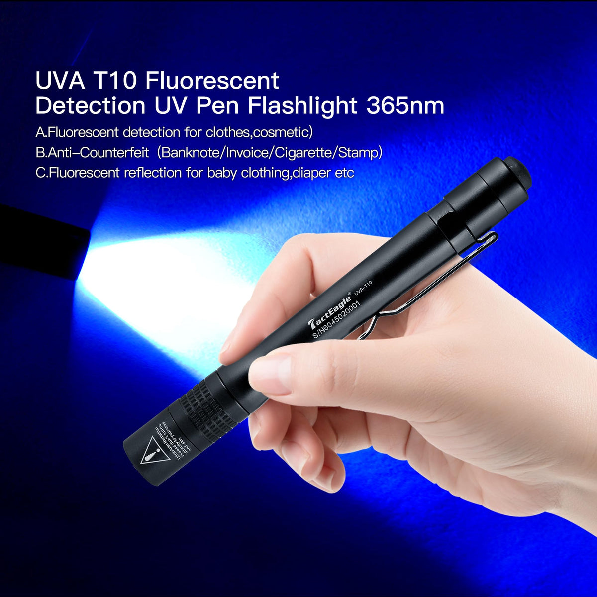 TactEagle UV Light Pen smart circuit ensures stable brightness